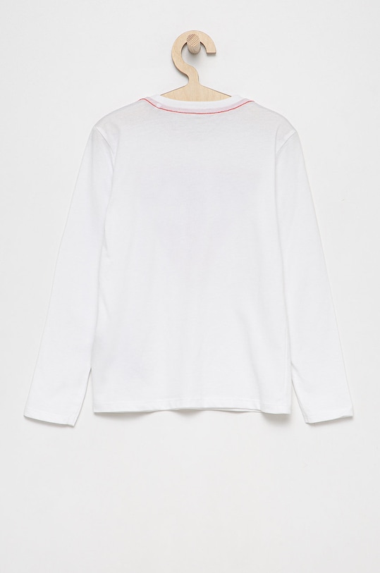 Dětské tričko s dlouhým rukávem Guess L84I29.K8HM0 bílá AW21