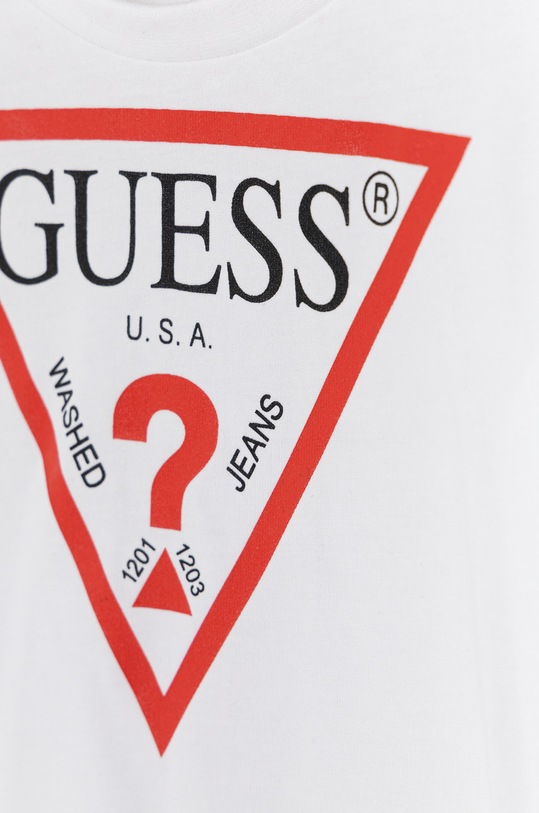 CHLAPEC Dětské tričko s dlouhým rukávem Guess N84I24.K8HM0 bílá