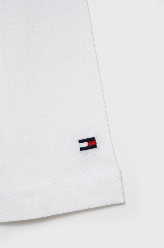 Αγορίστικα Παιδικό βαμβακερό μακρυμάνικο Tommy Hilfiger KS0KS00202.4890 λευκό