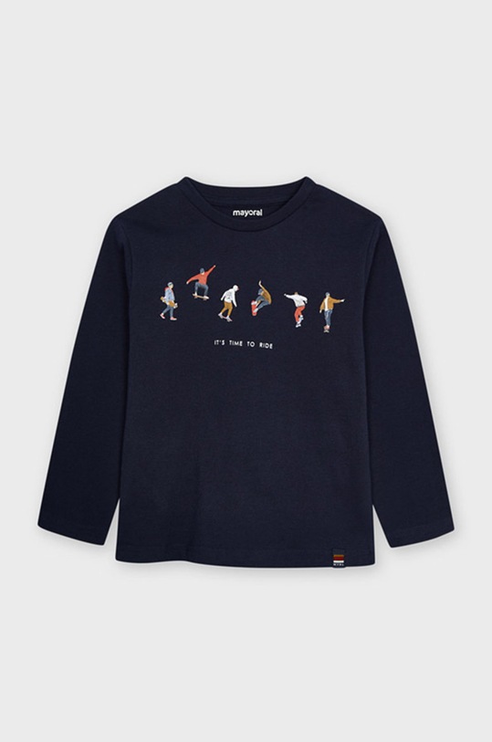 Mayoral Longsleeve dziecięcy nadruk granatowy 4074.5A.Mini