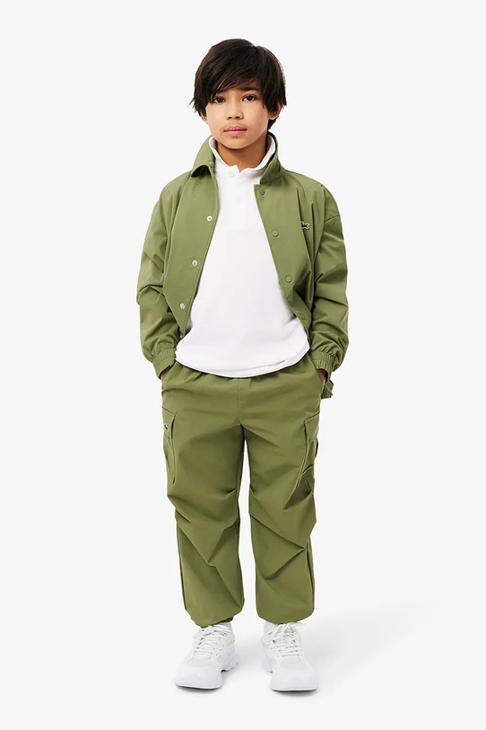 Lacoste longsleeve bawełniany dziecięcy biały PJ8915