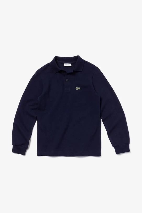 Хлопковый детский лонгслив Lacoste тёмно-синий PJ8915