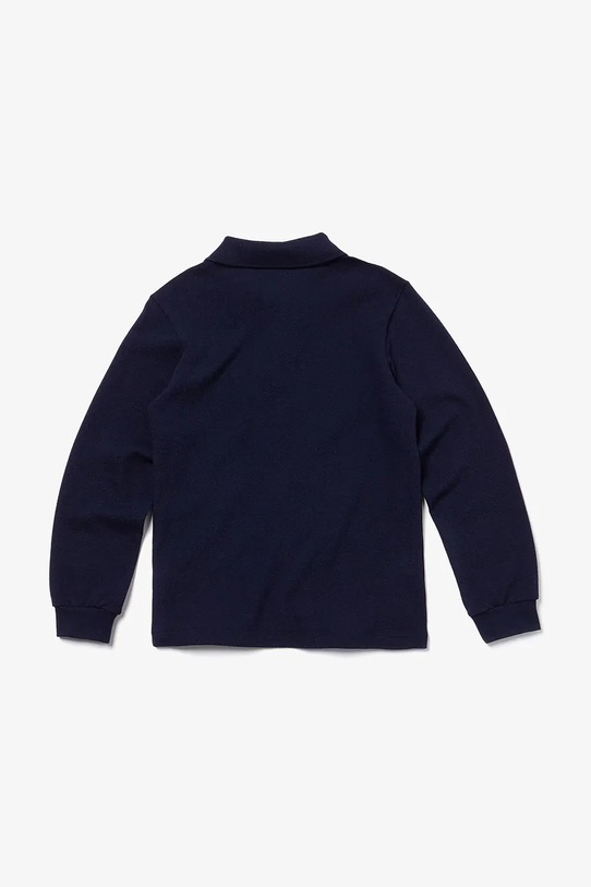 Хлопковый детский лонгслив Lacoste PJ8915 тёмно-синий AW25