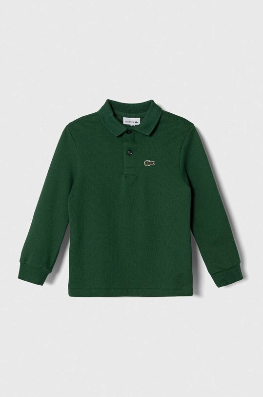 Lacoste longsleeve bawełniany dziecięcy bawełna zielony PJ8915