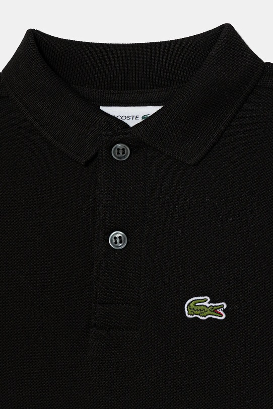 Chłopiec Lacoste longsleeve bawełniany dziecięcy PJ8915 czarny