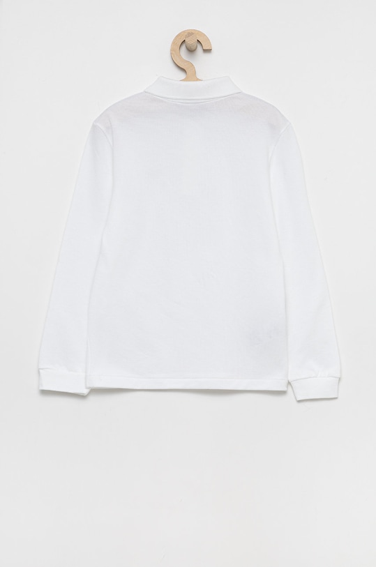Lacoste longsleeve bawełniany dziecięcy PJ8915 biały AW25