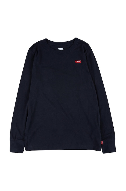 Levi's Longsleeve dziecięcy bawełna czarny 8EC706.CO.B
