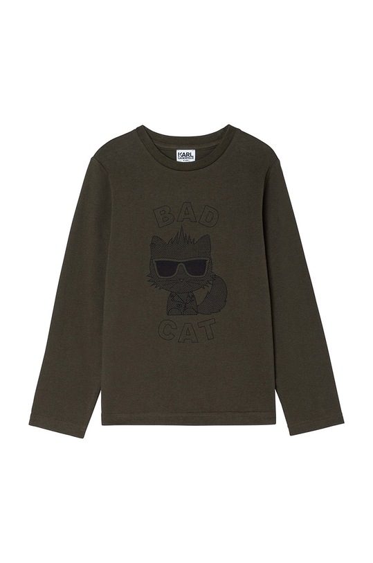 Karl Lagerfeld Longsleeve copii print verde Z25315.162.174