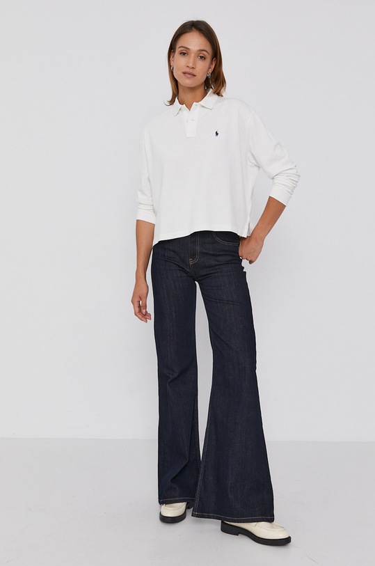 Polo Ralph Lauren Longsleeve bawełniany 211844785002 211844785002 biały AW21