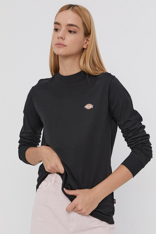 Dickies Longsleeve din bumbac uni negru DK0A4XITBLK