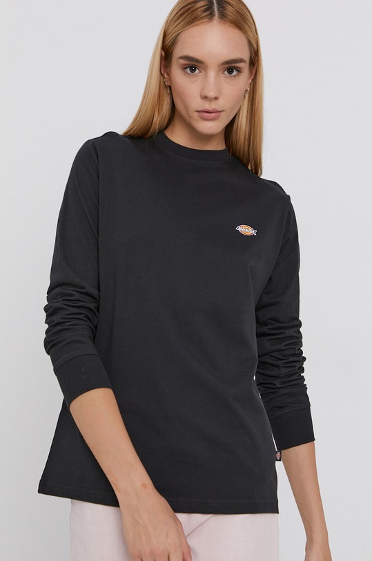 Dickies Longsleeve din bumbac negru DK0A4XITBLK