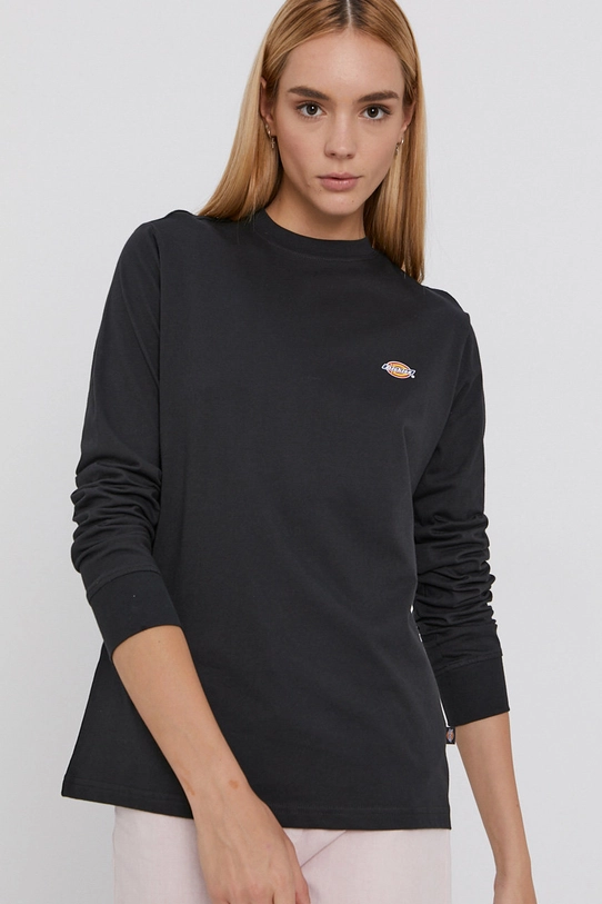 Dickies Longsleeve din bumbac negru DK0A4XITBLK