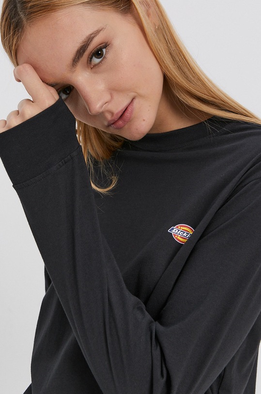 Dickies Longsleeve din bumbac DK0A4XITBLK negru