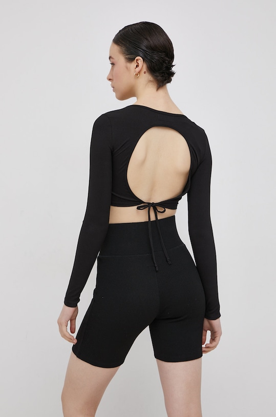 Tričko s dlhým rukávom Sixth June 33220 čierna AW22