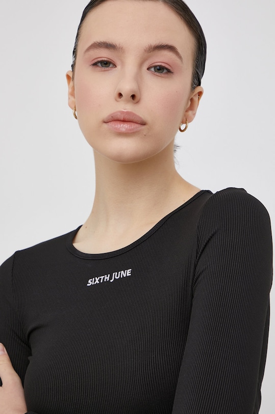 Oblečenie Tričko s dlhým rukávom Sixth June 33220 čierna