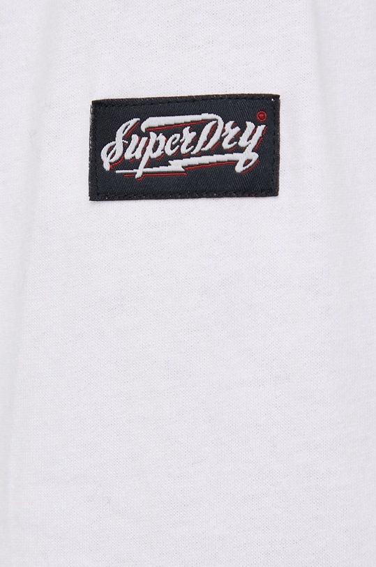 Bavlněné tričko s dlouhým rukávem Superdry W6011190A.01C bílá