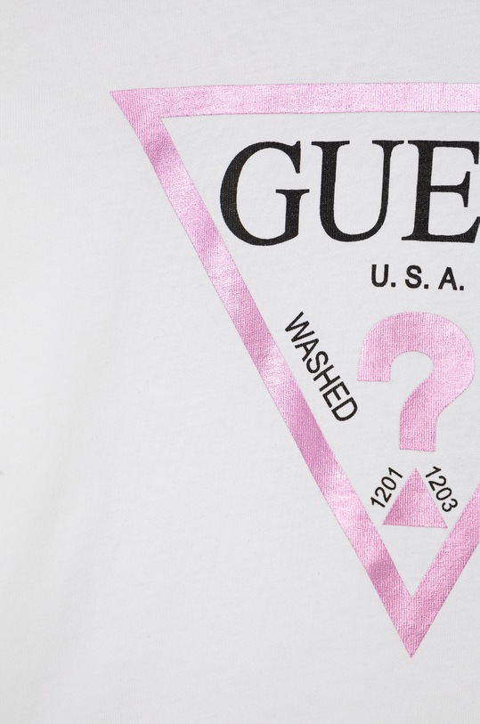DÍVKA Dětské tričko s dlouhým rukávem Guess J84I36.K8HM0 bílá