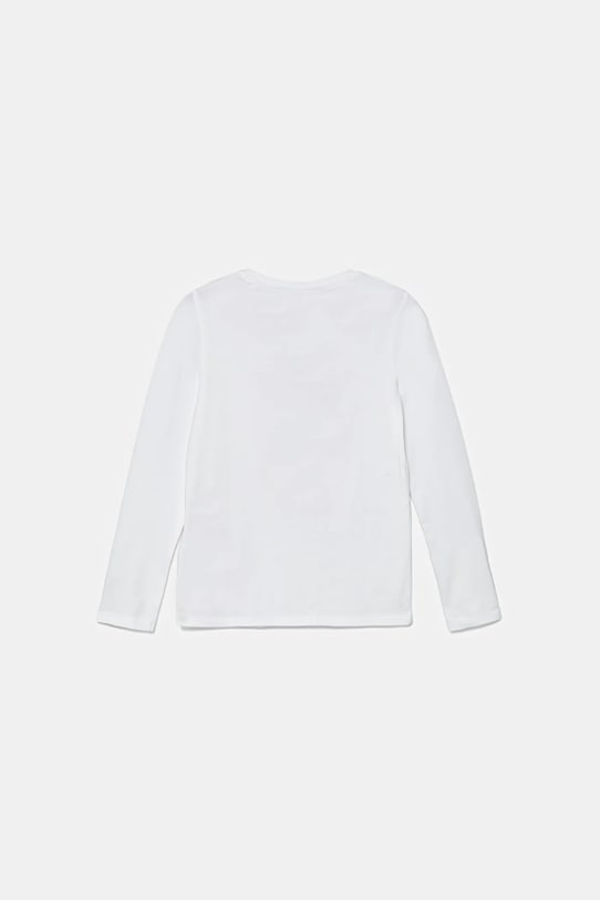 Detské tričko s dlhým rukávom Guess K1YI22.K6YW1 biela AW22
