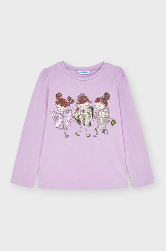 Παιδικό μακρυμάνικο Mayoral βαμβάκι μωβ 4008.6F.Mini