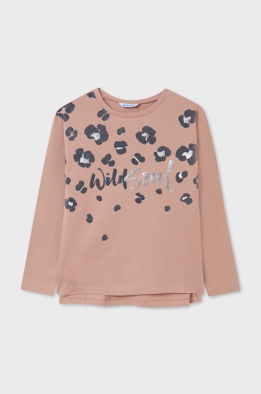 Mayoral Longsleeve dziecięcy nadruk różowy 7094.8F.Junior