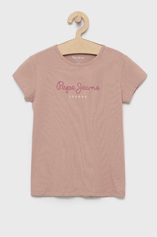 Παιδικό μπλουζάκι Pepe Jeans στάμπα ροζ PG501567.305