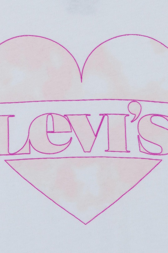 Dětské tričko s dlouhým rukávem Levi's 3ED490.NEW.G bílá AW21