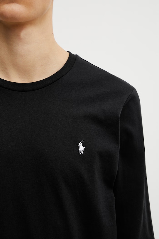 Tričko s dlouhým rukávem Polo Ralph Lauren černá 714844759001