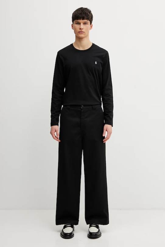 Tričko s dlouhým rukávem Polo Ralph Lauren 714844759001 černá