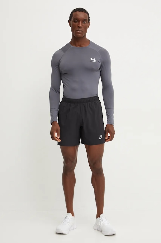Tréningové tričko s dlhým rukávom Under Armour 1361506 sivá AW24