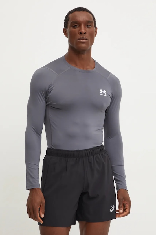Tréningové tričko s dlhým rukávom Under Armour sivá 1361506