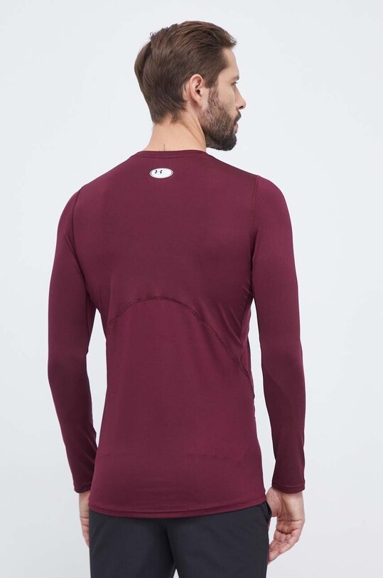 Oblečenie Tréningové tričko s dlhým rukávom Under Armour 1361506 burgundské