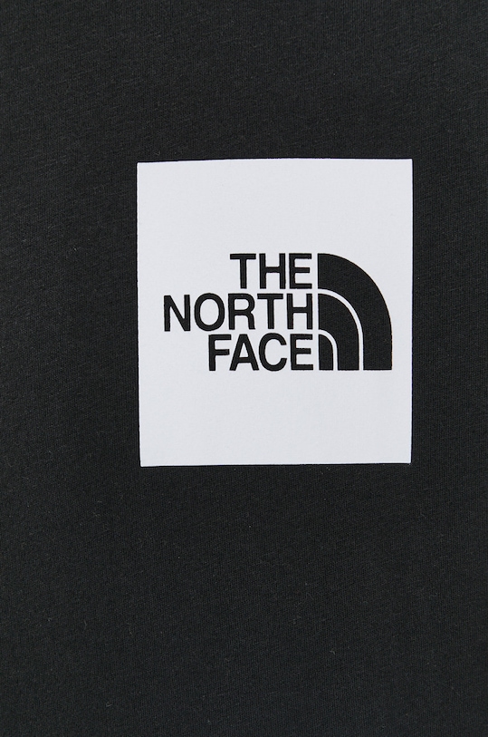 Bavlnené tričko s dlhým rukávom The North Face NF0A37FTJK31 čierna