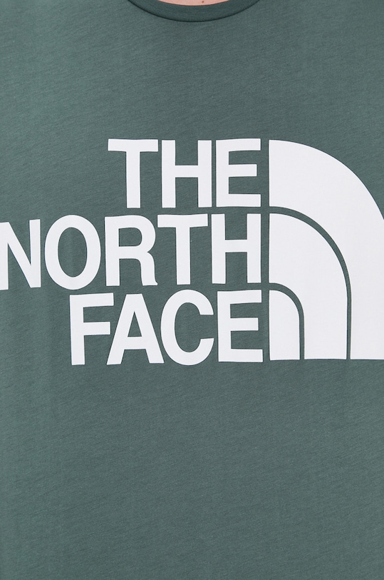 Bavlnené tričko s dlhým rukávom The North Face NF0A5585HBS1 zelená