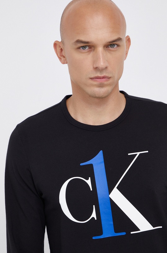 Calvin Klein Underwear Longsleeve piżamowy czarny 000NM2017E.4890