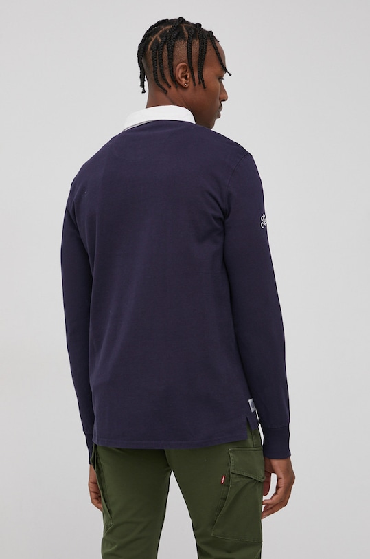 Odzież Superdry Longsleeve bawełniany M1110260A.GKV granatowy