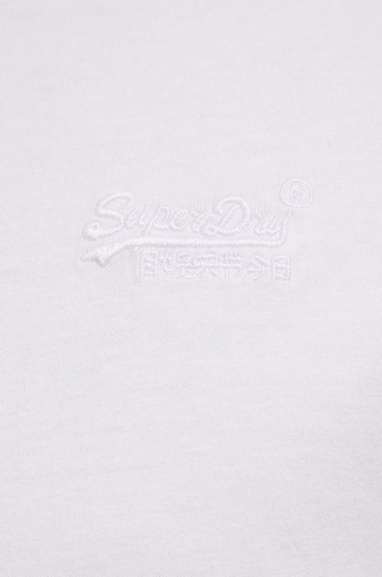 Superdry Longsleeve bawełniany M6010550A.01C biały