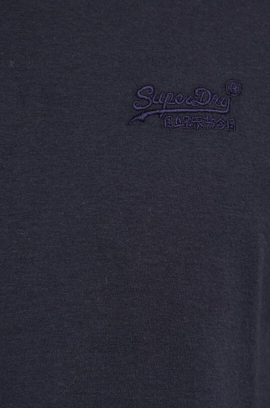 Superdry Longsleeve bawełniany M6010550A.98T granatowy