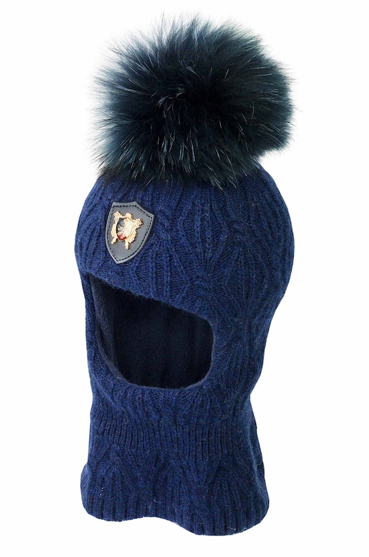 Jamiks Kominiarka dziecięca z domieszką wełny granatowy FALCON.II.JZE146