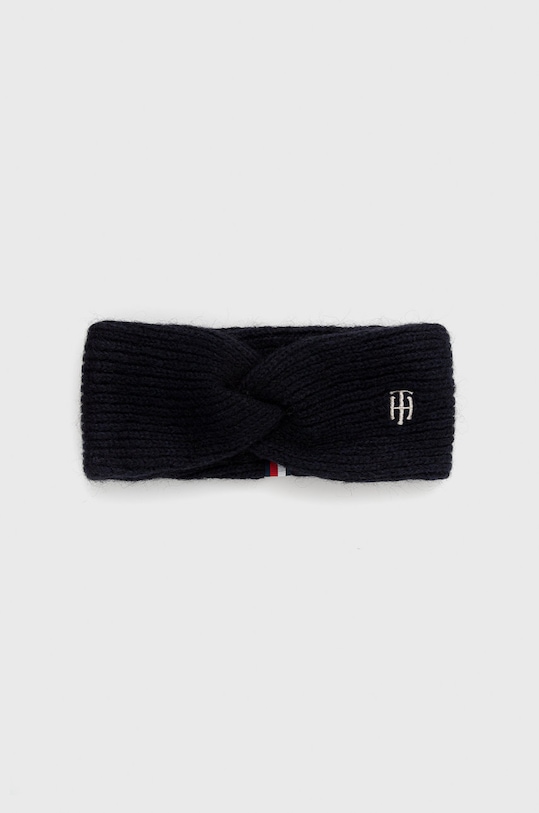 Tommy Hilfiger Opaska z domieszką wełny granatowy AW0AW10620.4890