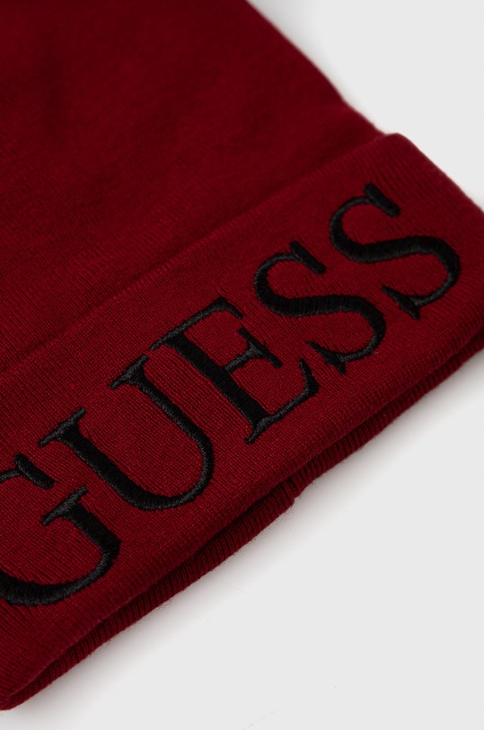 Akcesoria Guess Czapka z domieszką wełny AW8728.WOL01 AW8728.WOL01 bordowy