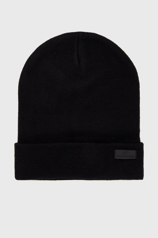 4F Căciulă uni negru H4Z21.CAD005