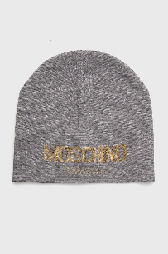 Čepice Moschino s příměsí vlny šedá M2362.65294