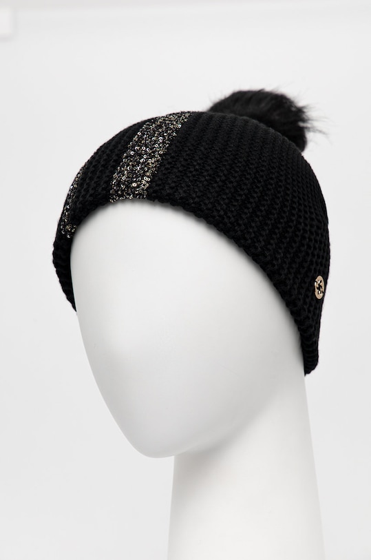 Čiapka s prímesou vlny Granadilla s prímesou vlny čierna JG5633.J01