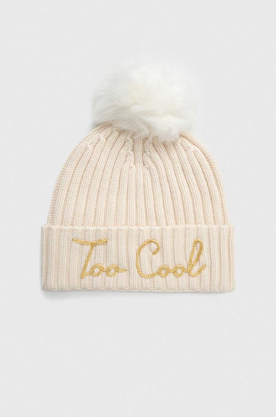 MC2 Saint Barth czapka z domieszką wełny z domieszką wełny beżowy WENG006