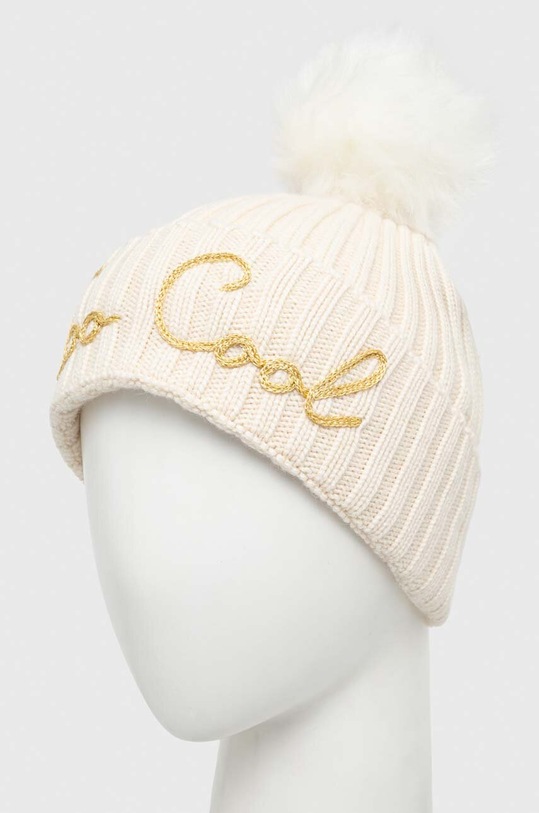 Akcesoria MC2 Saint Barth czapka z domieszką wełny WENG006 beżowy