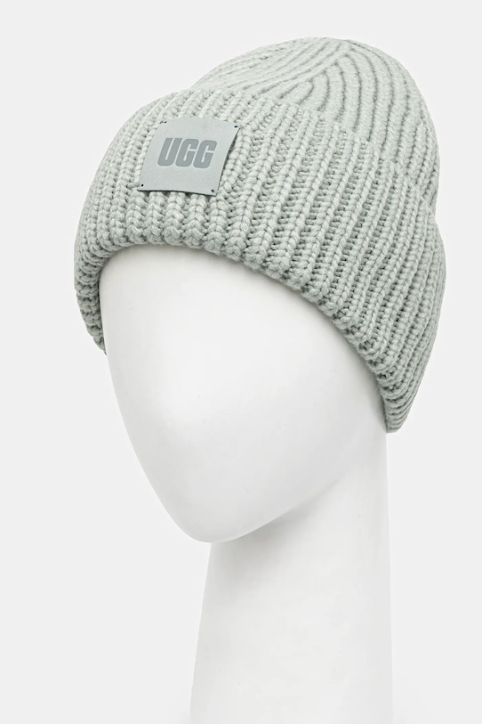 Шапка с вълна UGG 20061 зелен AW25