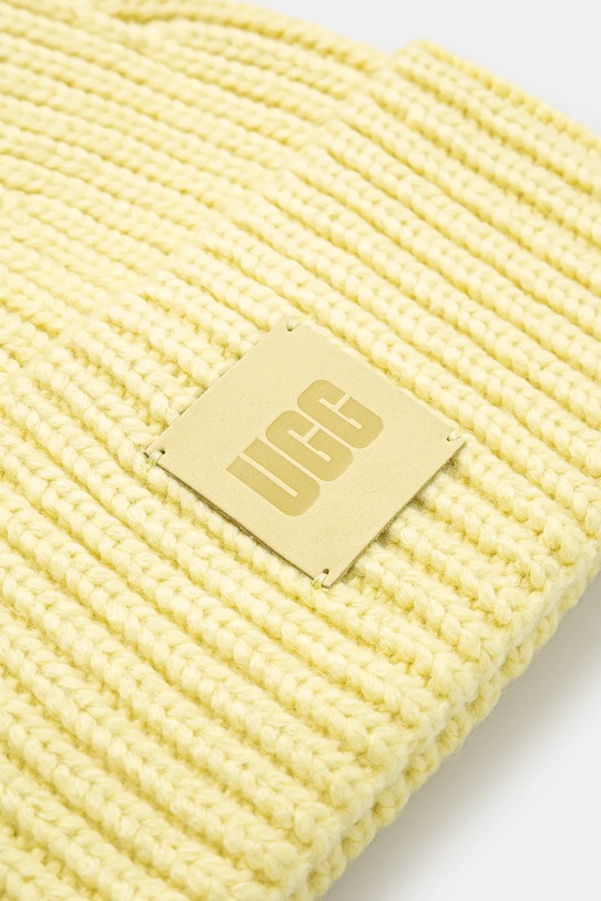 Čepice z vlněné směsi UGG 20061 žlutá AW25