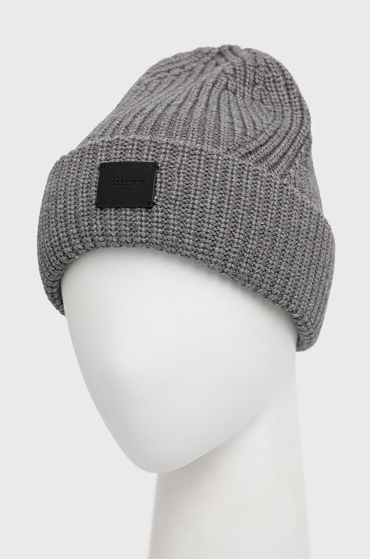 AllSaints Čepice z vlněné směsi AS100732 šedá AW22