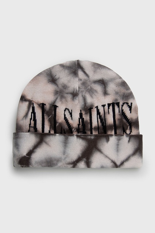 AllSaints Czapka z domieszką wełny z domieszką wełny czarny AS100766