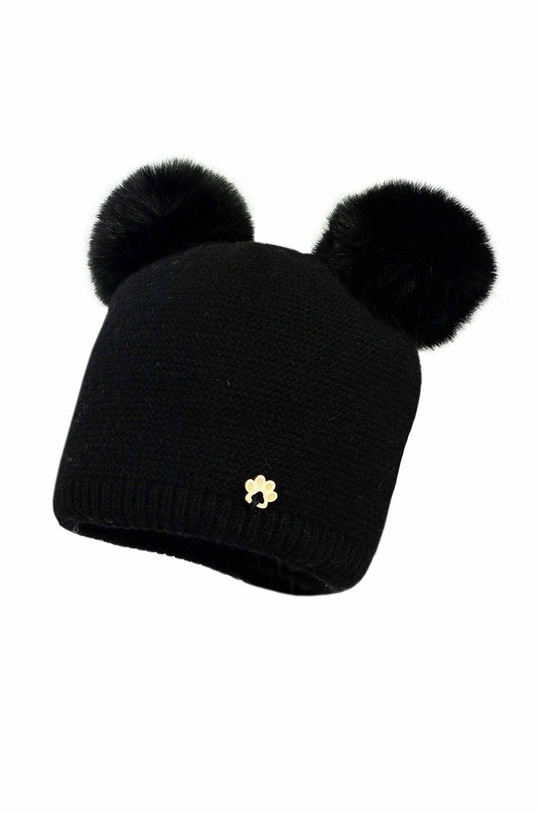 Jamiks Czapka dziecięca z domieszką wełny czarny CIARA.IIA.JZE116